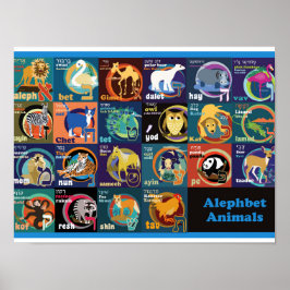 ヘブライ語アルファベットポスター ポスター