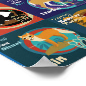 ヘブライ語アルファベットポスター ポスター (角)