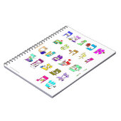 ヘブライ語アルファベット付きノートブック ノートブック (左側)