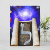 ヘブライ語アルファベット招待状 招待状 (スタンド正面)