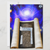 ヘブライ語アルファベット招待状 招待状 (正面)