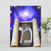 ヘブライ語アルファベット招待状 招待状 (スタンド正面)