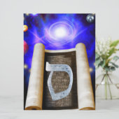 ヘブライ語アルファベット招待状 招待状 (スタンド正面)