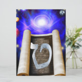 ヘブライ語アルファベット招待状 招待状 (スタンド正面)