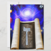 ヘブライ語アルファベット招待状 招待状 (正面)