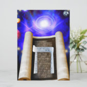 ヘブライ語アルファベット招待状 招待状 (スタンド正面)