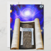 ヘブライ語アルファベット招待状 招待状 (正面)