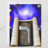 ヘブライ語アルファベット招待状 招待状 (正面)