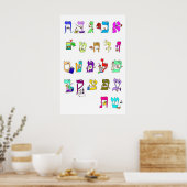 ヘブライ語アルファベット – ポスター (キッチン)