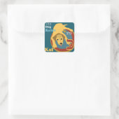 ヘブライ語アレフBetヘブライ語スタンプ スクエアシール (バッグ)