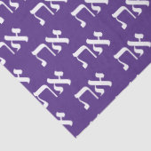 ヘブライ語アレプタフホワイト王室のオンパープル 薄葉紙 (詳細)