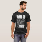 ヘブライ語イスラエルの衣料品ユダのバイブルYah Way Trut Tシャツ (正面フル)