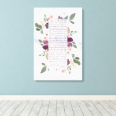 ヘブライ語エシェチェイルの女性のバラー – 聖書的 キャンバスプリント (インサイチュ (ウッドフロア))