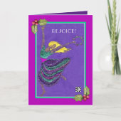 ヘブライ語エマニュエルダンサーのクリスマスカード カード (正面)