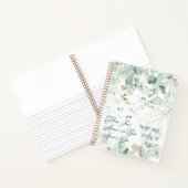 ヘブライ語シェマイスラエルユダヤ人祈りの言葉トラ引用文 ノートブック (内部)