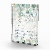 ヘブライ語シェマイスラエルユダヤ人祈りの言葉トラ引用文 フォトブロック (右)