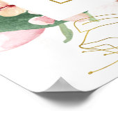 ヘブライ語シヴィティ – ユダヤ祈りの言葉感動的アート ポスター (角)