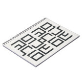 ヘブライ語タイポグラフィ:シャロムシャロム ノートブック (左側)