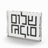 ヘブライ語タイポグラフィ：シャロムシャロム フォトブロック (右)