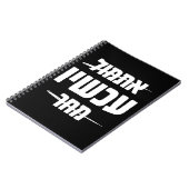 ヘブライ語タイポグラフィ：昨日 – 今 – 明日 ノートブック (左側)