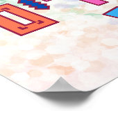 ヘブライ語チャグプリムサマイズ楽カラフルしい ポスター (角)