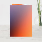 ヘブライ語パルシャー引用文グラデーションバー(ユダヤ教の)バル・ミツバー 招待状 (裏面)