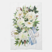 ヘブライ語ビルカトハベイト賛美ホームへ キッチンタオル (縦)