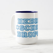 ヘブライ語学校の中退者 ツートーンマグカップ (正面左)