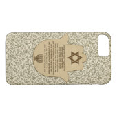 ヘブライ語祈りの言葉のトラベラーズフォンケース Case-Mate iPhoneケース (裏面(横))