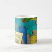 ヘブライ語聖書のユダヤ人のキリスト教の絵画の賛美歌1 コーヒーマグカップ (中央)