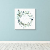 ヘブライ語詩篇89:3 "世界は愛によって建てられる" キャンバスプリント (インサイチュ (ウッドフロア))