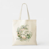 ヘブライ語詩篇89:3 "世界は愛によって建てられる" トートバッグ (裏面)