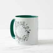 ヘブライ語詩篇89:3 "世界は愛によって建てられる" マグカップ (正面左)