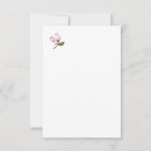 ヘブライ語4:16引用文とフローラアート白ver サンキューカード (裏面)