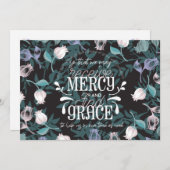 ヘブライ語4:16引用文黒ver サンキューカード (正面/裏面)