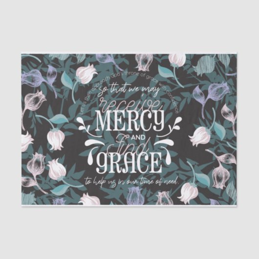 ヘブライ語4:16引用文黒ver 薄葉紙 (正面)