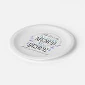 ヘブライ語4:16引用文 ペーパープレート (アングル)