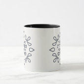 ヘブライ語：より多くのトーラー、より多くの生命 – Pirke Avot マグカップ (中央)