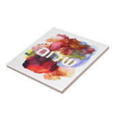 ヘブライ語"シャロム"水彩背景 タイル (側面)