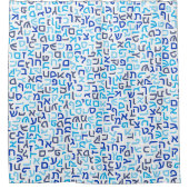 ヘブライ語 シャワーカーテン (正面)