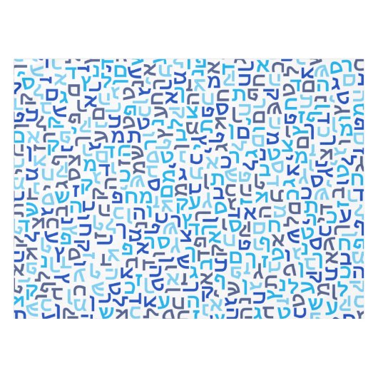 ヘブライ語 テーブルクロス (正面(横))