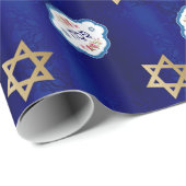 ヘブライ語「ペサック」文字過越ギフトラッピング紙 ラッピングペーパー (ロールコーナー)