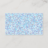 ヘブライ語 名刺 (裏面)