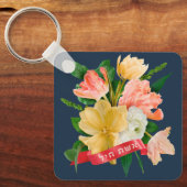 ヘブライ語： Eshet Chayil - [ユダヤ人]バノールの女性 キーホルダー (正面)