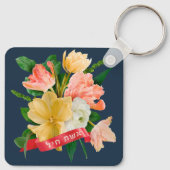 ヘブライ語： Eshet Chayil - [ユダヤ人]バノールの女性 キーホルダー (裏面)