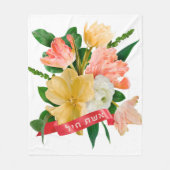 ヘブライ語： Eshet Chayil - [ユダヤ人]バノールの女性 フリースブランケット (正面)