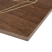 ヘブライ語Lichvod Shabbatウッドフェイクチャラ カッティングボード (角)