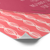 ヘブライ語Rosh Hashanaザクロの挨拶 ポスター (角)