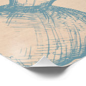 ヘブライ語Shana Tova Rosh Hashanaユダヤ人新年 ポスター (コーナー)