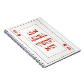 ヘブライ語Venachafoch-hu - Purim Queen 遊's Card ノートブック (右側)